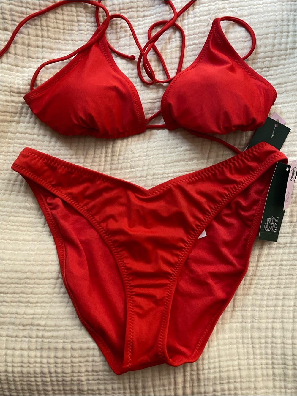 Wild Fable Triangle String Bikini Set M NWT